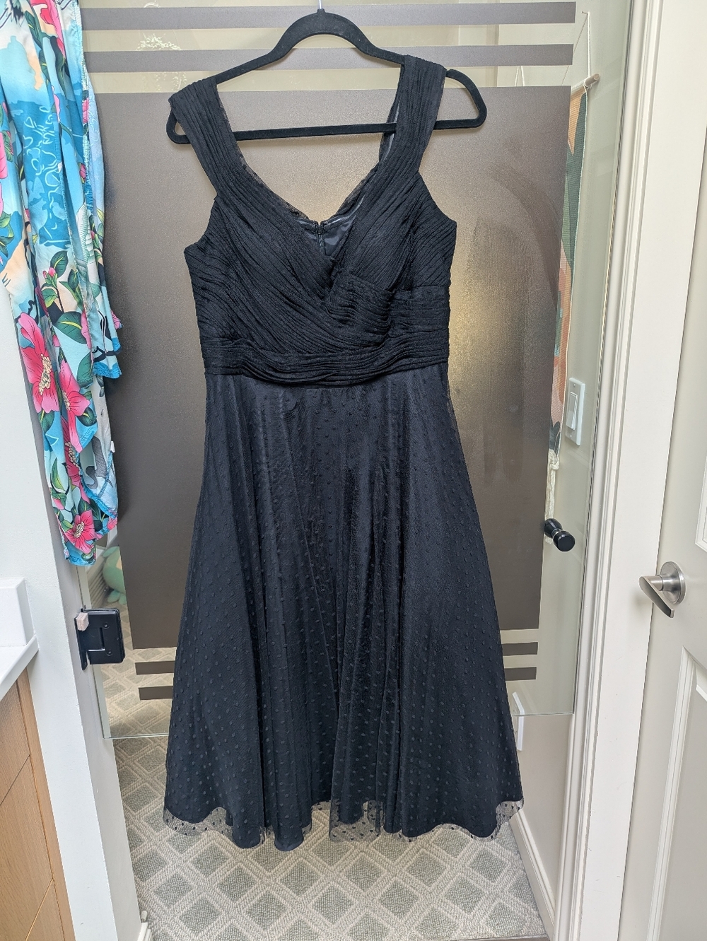 Black Swiss Dot Tulle Special Dress